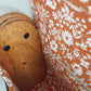Petit sac cartable bois et alter-cuir de raisin caramel et liège 75