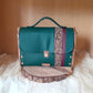 Sac cartable vert bordeaux liège orme Lichtenberg n°215