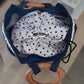 Sac-panier en jean et poignées en bois 133
