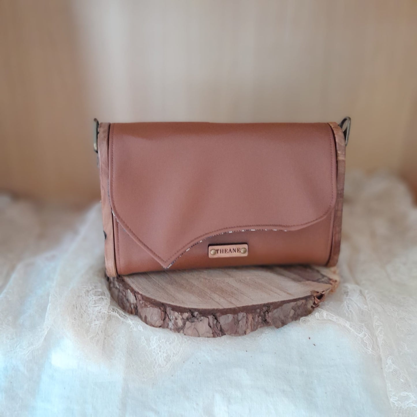 Mini sac caramel bois orme Lichtenberg n°218